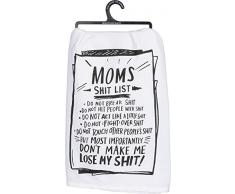 Primitives by Kathy 36923 LOL Made You Smile Geschirrtuch, baumwolle, Moms Shit List