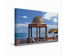 Premium Textil-Leinwand 45 x 30 cm Quer-Format Goldener Pavillon auf der Corniche in Muttrah, Muscat, Sultanat Oman | Wandbild, HD-Bild auf Keilrahmen, Fertigbild auf hochwertigem Vlies, Leinwanddruck von Christian Krüger