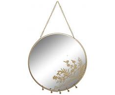 Item Int Wandspiegel aus Metall mit Haken, 20 x 20 cm, 20 x 20 cm