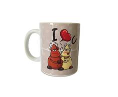 Paolo Chiari Love You Kuh Toro Becher aus Cermica Disegner, 11 Ounces, Keramik, mehrfarbig