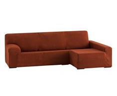 Eysa Dorian elastisch Sofa überwurf Chaise Longue rechts, frontalsicht, Chenille, 09-orange, 43 x 17 x 37 cm