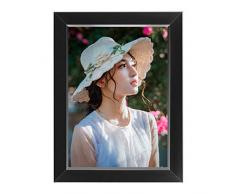 SUPLEDCK Metall-Bilderrahmen - Sprachaufnahme-Fotorahmen für Wandtisch, 12,7 x 17,8 cm 5 x 7 schwarz