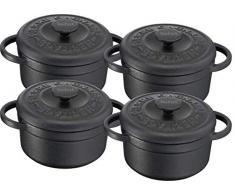 Tefal Heritage Schmortopf aus Stahlguss, rund, Gusseisen, 10 cm / 0,3L