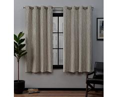 Exclusive Home Vorhänge Forest Hill Paneel, 2 Stück Durchführung 63 Length leinen