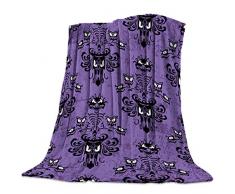 Gogobebe Flanell-Fleece-Überwurfdecke für Sofa, Couch Bett, Weihnachten, Elchrot, weich, gemütlich, leicht, für Erwachsene / Kinder 49x59in Halloween-018goo7397