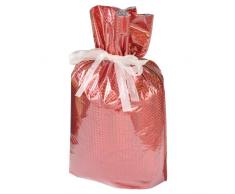 Gift mate Geschenk Mate 21176–2 2-teilig Geschenktaschen mit Kordel, Jumbo, Diamant Rot