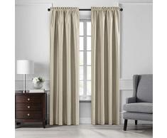 Elrene Home Fashions Colette Verdunkelungsvorhang aus Kunstseide 52 x 95 (1 Panel) elfenbeinfarben