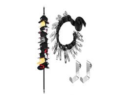 Pogah Gap Rack Hat Organizer Halterung | Hat Haken Aufhänger Speicher für Eimer Dad Angeln Hat, über Wand Tür Schrank | Halt 20 Kappen