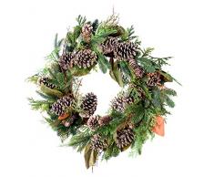 Red Co. Dekokranz für die ganze Jahreszeit, 71,1 cm, gemischte Kieferzapfen