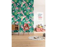 Komar Disney Fototapete Minnie Tropical - Größe 200 x 280 cm, Kinderzimmer, Babyzimmer, Dekoration, Tapete