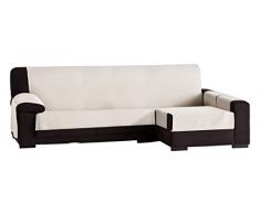 Eysa Bianca Nicht elastisch Sofa überwurf Chaise Longue 240 cm rechts, frontalsicht, Baumwolle, 00-Ecru, 37 x 9 x 29 cm