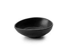 LACOR Ovaler Teller aus Melamin 17 x 13 x 5 cm schwarz