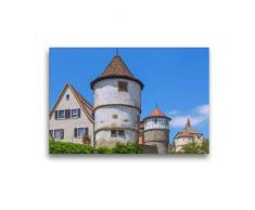 Premium Textil-Leinwand 45 x 30 cm Quer-Format Romantisches Dettelbach | Wandbild, HD-Bild auf Keilrahmen, Fertigbild auf hochwertigem Vlies, Leinwanddruck von Hanna Wagner