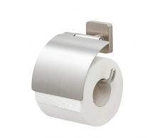 Tiger Onu Toilettenpapierhalter mit Deckel, Edelstahl gebürstet, 13 x 12,6 x 4,2 cm