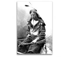 Calvendo Premium Textil-Leinwand 80 cm x 120 cm hoch, Die Sehne klingt. | Wandbild, Bild auf Keilrahmen, Fertigbild auf echter Leinwand, Leinwanddruck Menschen Menschen