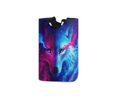 CaTaKu Halloween-Wäschekorb mit Totenkopf-Motiv, groß, wasserdicht, einfach zu transportieren, für Familie, Schlafsaal Wäschekorb, 32 x 28 x 57 cm Modern 12.6 x 11 x 22.7in Multi3