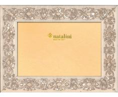 Natalini Marrakech Bianca 13X18 Bilderrahmen mit Unterstützung für Tisch, Tulipwood, Weiß, 13 X 18 X 1,5