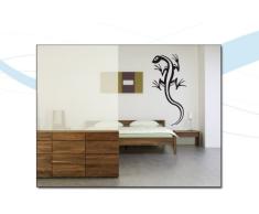INDIGOS WG30008-70 Wandtattoo w008 Gecko Echse Kriechtier Afrika Asien 120 x 58, schwarz