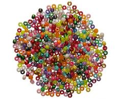 Art Trinkhalme ct2354 Sortiert Pony Perlen in glitzernden und leuchtenden Farben