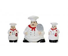 Chef Serviettenhalter, Salz- und Pfefferstreuer Set