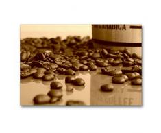 Premium Textil-Leinwand 90 x 60 cm Quer-Format Arabica Kaffee | Wandbild, HD-Bild auf Keilrahmen, Fertigbild auf hochwertigem Vlies, Leinwanddruck von Avianaarts Design Fotografie by Tanja Riedel