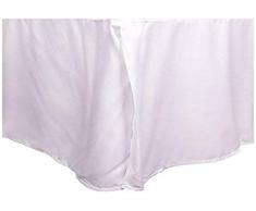 Sweet Home Collection Mikrofaser Bett Rock/Rüsche Ägyptische Qualität, weiß, Full