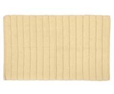 DII Badematte, besonders weich, luxuriös, gerippt, Memoryschaum-Baumwolle, Platz vor Dusche, Waschtisch, Badewanne, Waschbecken und WC 21x34 cremefarben