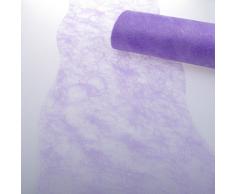 Deko AS GmbH Sizoflor Tischband Wellenschnitt Flieder ca. 25 cm Rolle 25 Meter - 60w-250-25-038