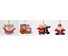 ATD® 61785 Deko-Set Engel, Zug, Kinder und Weihnachtsmann