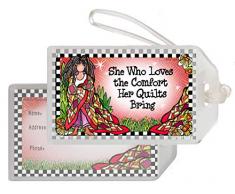 Suzy Toronto TAG161ST Steppdecke Comfort Gepäckanhänger, Geschenkartikel, mehrfarbig