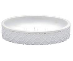 Ridder Squad Seifenschale, Polyresin, weiß, ca. 12,5 x 8,8 x 2,7 cm