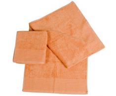 Dyckhoff 410932715 Handtuch Brillant ca. 50 x 100 cm, 2-teilig, peach