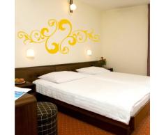 INDIGOS 4052166073394 Wandtattoo w441 Pflanze Blume Wandaufkleber 120 x 51 cm, gold