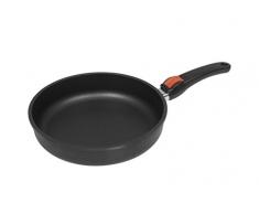 SKK 52614 Titan Induction, Guss-Bratpfanne ø 26cm, antihaft-beschichtete Pfanne, induktionsgeeignet, keramisch verstärkt, mit abnehmbarem Griff, Backofen-fest, Made in Germany