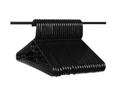 Neaties USA Made Schwarz Heavy Duty Kleiderbügel aus Kunststoff, 24er Pack