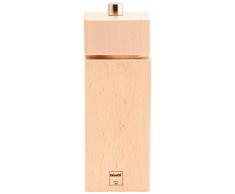 Bisetti Pfeffermühle, Buchenholz, Höhe: 16,5 cm weiß