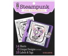 Hot Off The Press Steampunk Colorist Malbuch, 12,7 x 15,2 cm