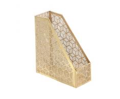 Deco 79 57415 Zeitschriftenhalter, Gold