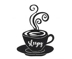 Adeco Dekorative Eisen Wanddekoration für Kaffee, Teetassen Coffee Cups 3
