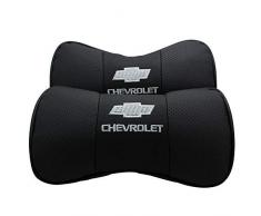 JSAMZ Auto-Nackenkissen, bequem, weiches atmungsaktives Leder, Kopfstütze, Nackenstütze, Nackenkissen Fit for Chevrolet