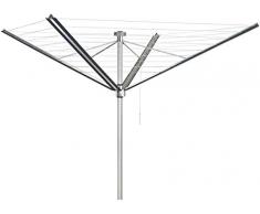 stewi Wäschespinne, Aluminium, Anthrazit, 217 x 11 x 11 cm