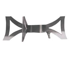 AMABIENTE - Designcandles Ø 12+14 cm Designcandles Melodue_1 Kerzenhalter für Kugelkerze Durchmesser 12/14 cm, Edelstahl, 8,5 x 5,5 x 4 cm, Silber, 8.51 x 5.51 x 4 cm