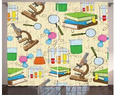 Abstrakt Vorhänge, von ambesonne, Artistic Floral Zusammensetzung stilisierten Rapunzel elegantem Muster Natur Vintage, Wohnzimmer Schlafzimmer Fenster Drapes 2 Panel Set, rot weiß Pfirsich, Textil, Multi 6, 108 W By 63 L