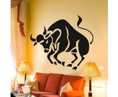 INDIGOS 4052166063098 Wandtattoo w389 Stier - Sternzeichen Wandaufkleber 120 x 101 cm, schwarz