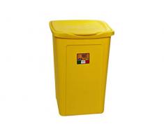 Duplast Wäschekorb Modell Margherita, gelb, 50 l, Einheitsgröße,