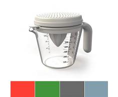 Venn by Captivate Brands VNMJUGSETGRY Zitruspresse und Messgerät, Grau