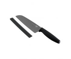 KUHN RIKON Santokumesser Colori Titanium, Edelstahl, Graphit, 20,3 x 2 x 0,5 cm