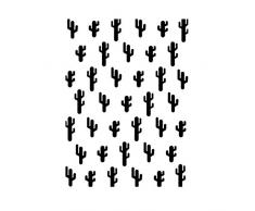 Darice Embossing Folder Prägefolder - Schablone, Kaktus, Plastik, Transparent, 10.8 x 14.6 x 0.11 cm