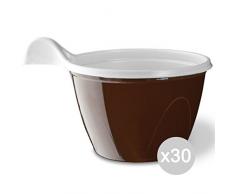 aristea Set 30 Teetassen, Cappucco, zweifarbig, Zubehör für die Tische und die Küche