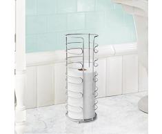 Inspired Living Toilettenpapierhalter, freistehend Toilet Paper Tower Harrow Silber